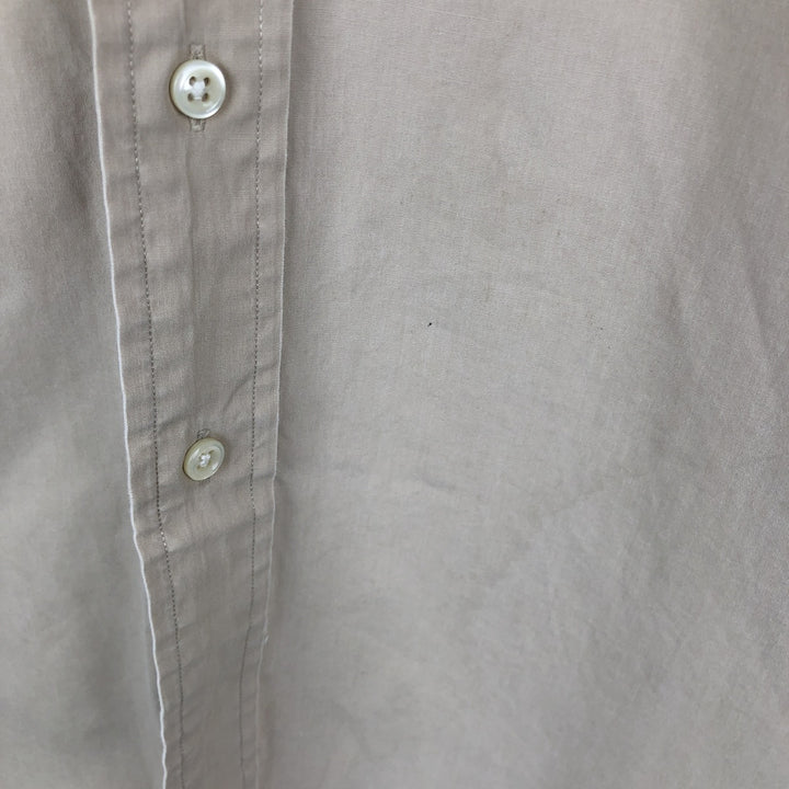 Ralph Lauren BLAKE short sleeve button down shirt, men's XL size cotton Beige type Vintage Second Hand