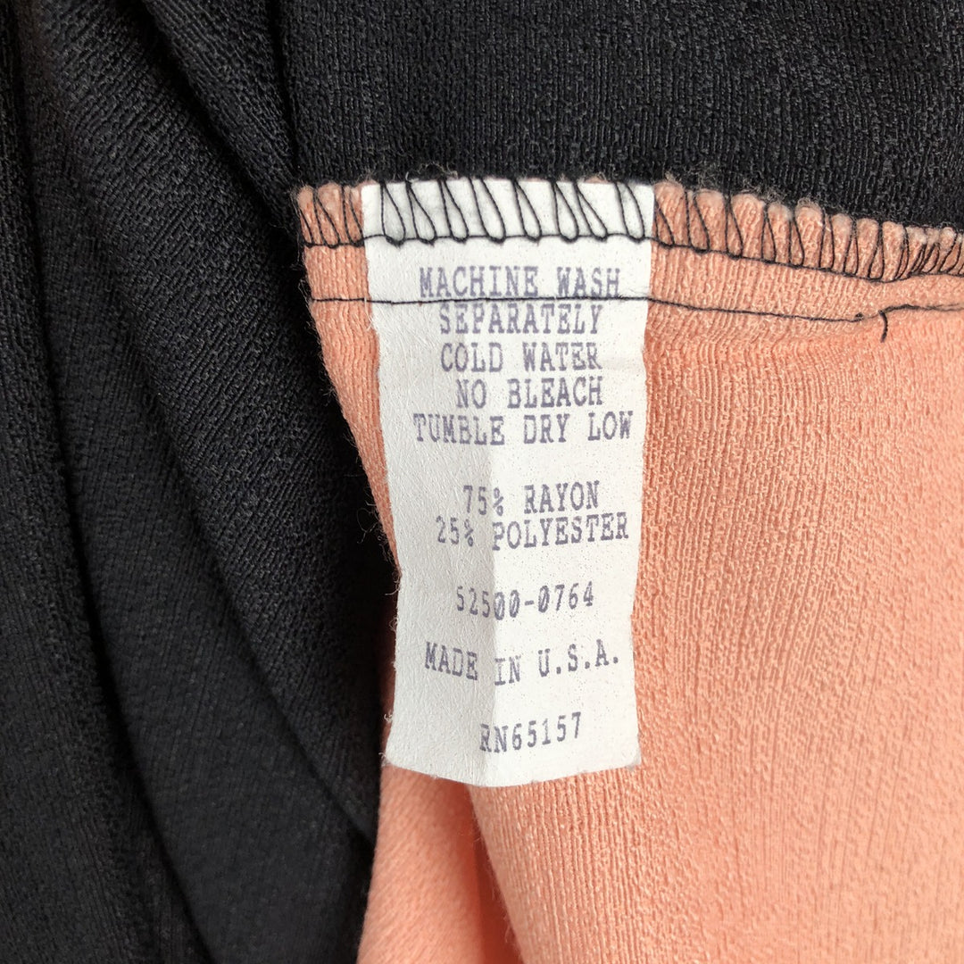 MIX STUDIO Two-tone Short-Sleeve Rayon Box Shirt, Made in USA, Men's Size M Rayon black type Vintage Second Hand