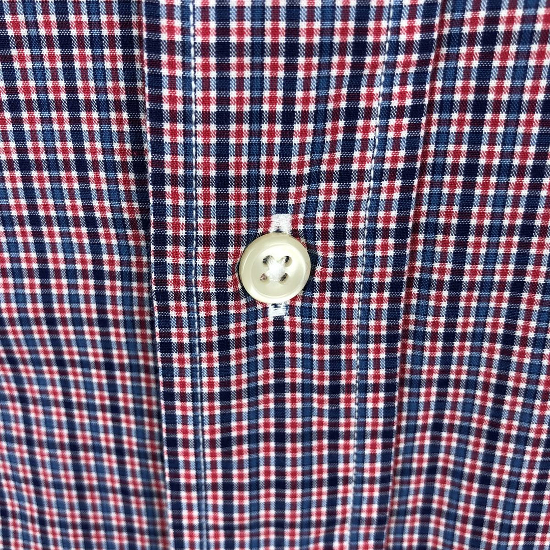 Ralph Lauren BLAKE short sleeve button down check shirt men's XL size cotton red type Vintage Second Hand