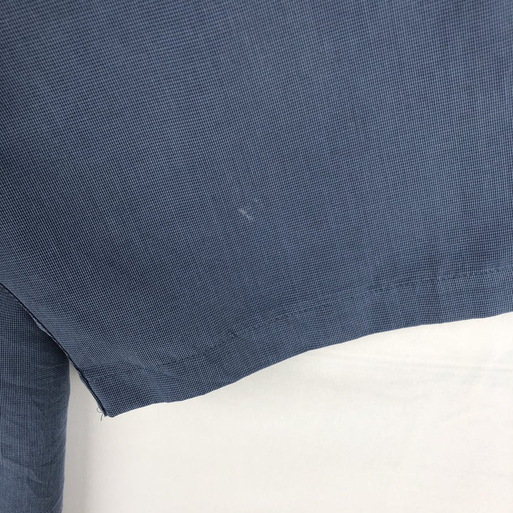 Ralph Lauren CHAPS Short-Sleeve Rayon/Polyester Shirt, Men's Size XL (approx.) Rayon Navy blue Vintage Second Hand