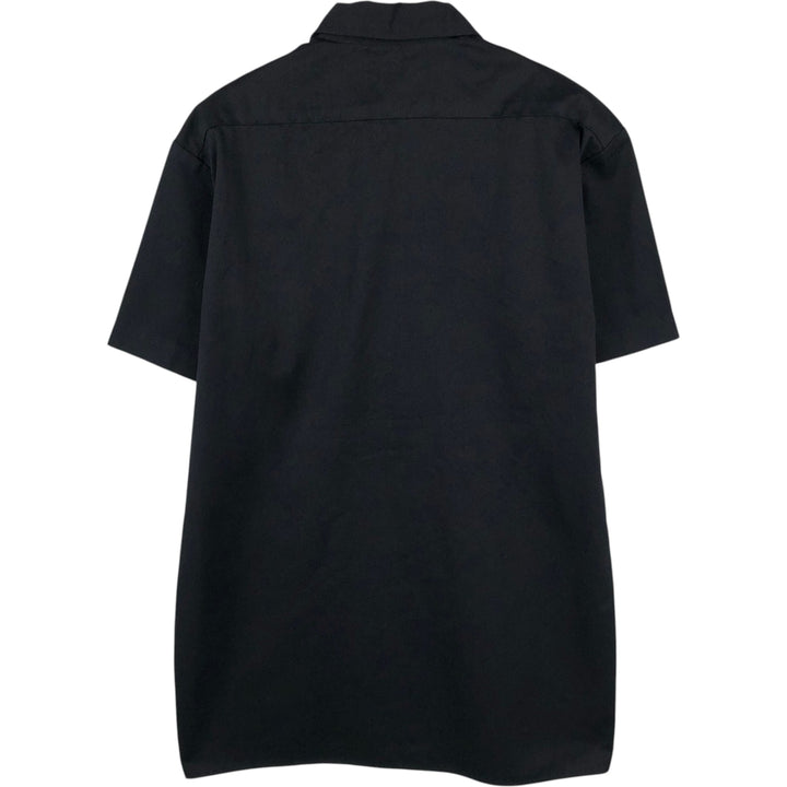 Dickies Short Sleeve Work Shirt Box Shirt Men's M Size polyester black type Vintage Second Hand