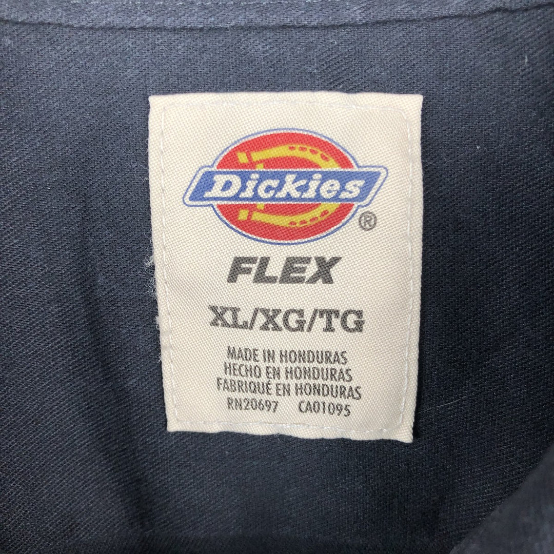 Dickies FLEX Short-Sleeve Work Shirt, Boxy Shirt, Men's Size XL unclear black type Vintage Second Hand