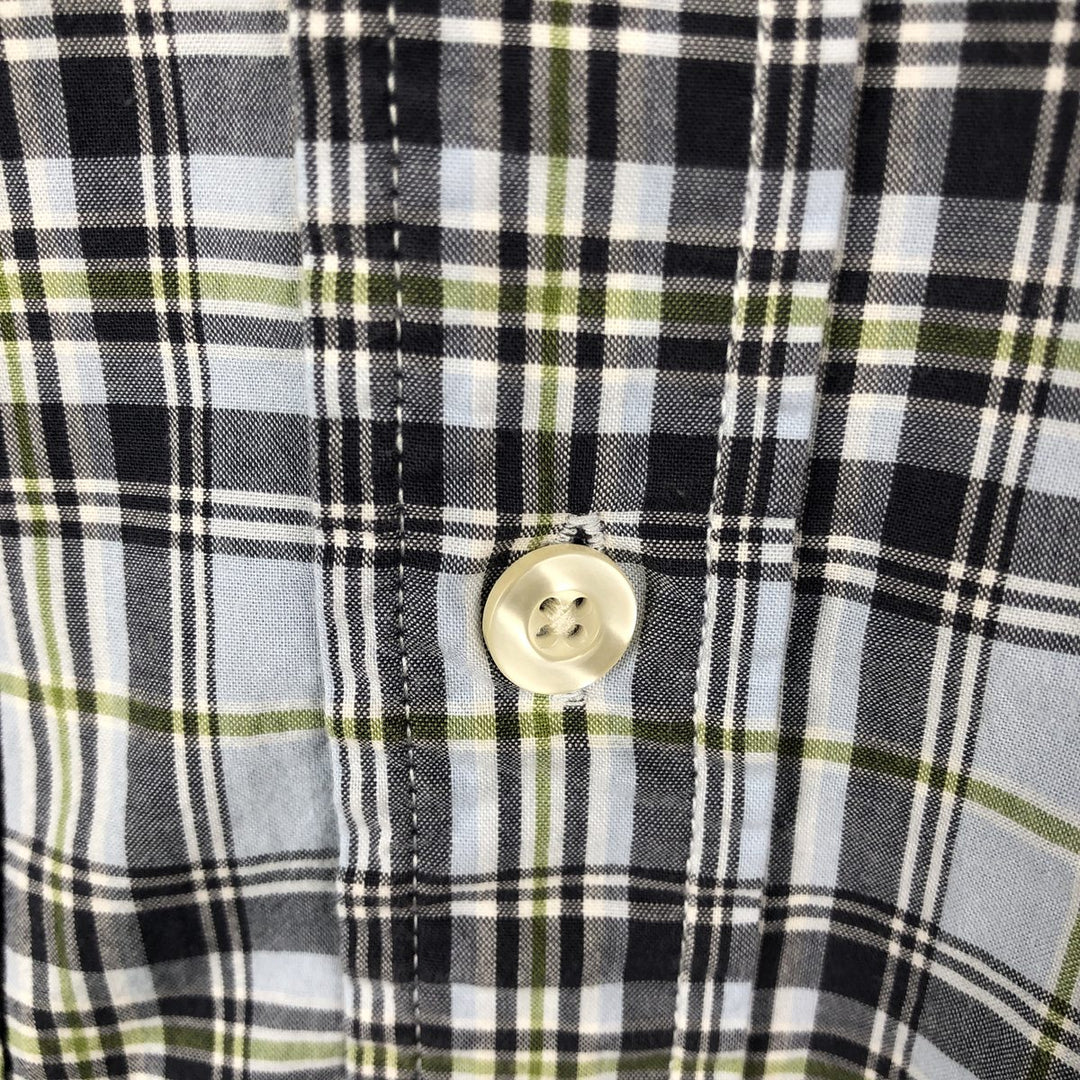 Carhartt Check Pattern Short Sleeve Work Shirt, Men's XL cotton Blue type light blue Vintage Second Hand