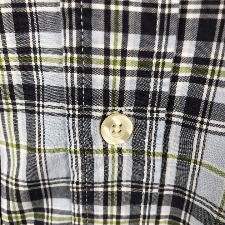 Carhartt Check Pattern Short Sleeve Work Shirt, Men's XL cotton Blue type light blue Vintage Second Hand