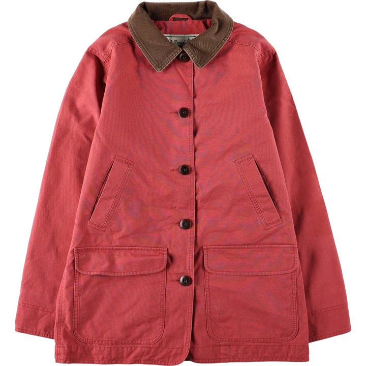 90s-00'S LLBean Hunting Jacket, Women's Size S (approx.), Vintage cotton red type Vintage Second Hand