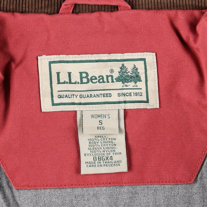 90s-00'S LLBean Hunting Jacket, Women's Size S (approx.), Vintage cotton red type Vintage Second Hand