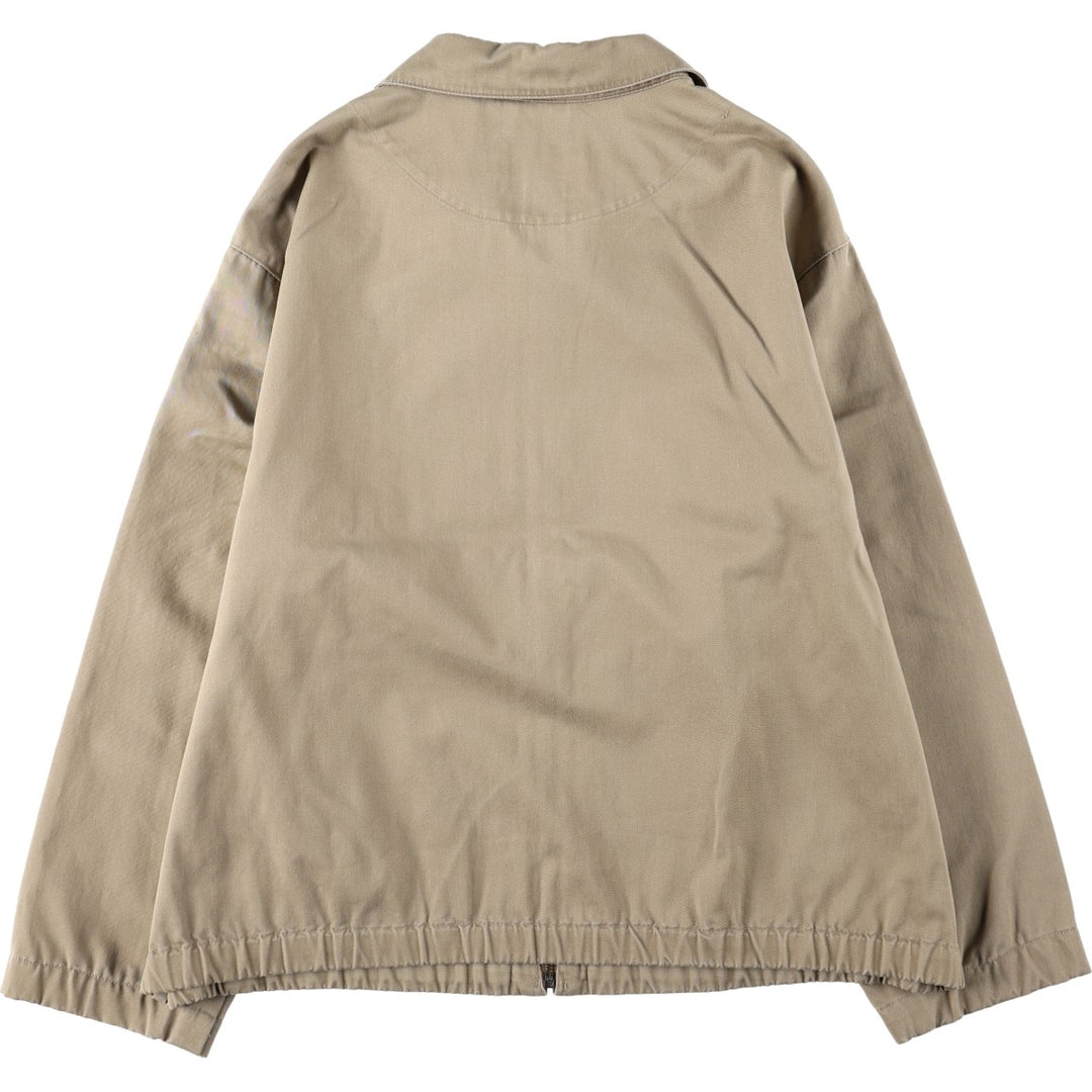 80s-90'S Lands' End Swing Top Sport Jacket, Women's Size L (approx.), Vintage cotton Beige type Vintage Second Hand