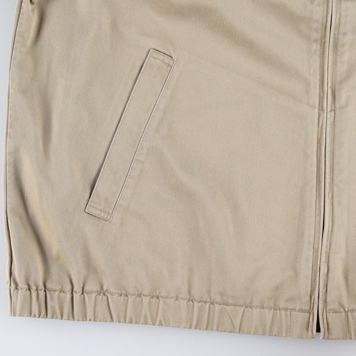 80s-90'S Lands' End Swing Top Sport Jacket, Women's Size L (approx.), Vintage cotton Beige type Vintage Second Hand