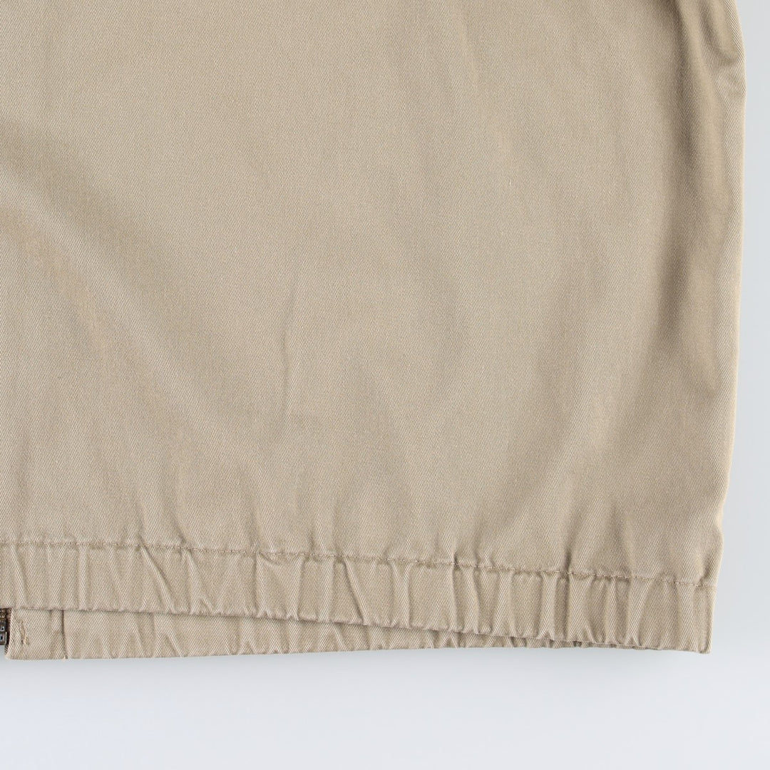 80s-90'S Lands' End Swing Top Sport Jacket, Women's Size L (approx.), Vintage cotton Beige type Vintage Second Hand