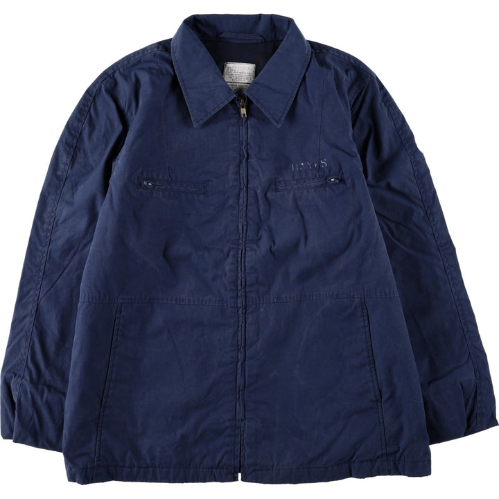 1990'S US Military Utility Jacket, Women's Size XL (Equivalent), Vintage polyester navy blue type Vintage Second Hand