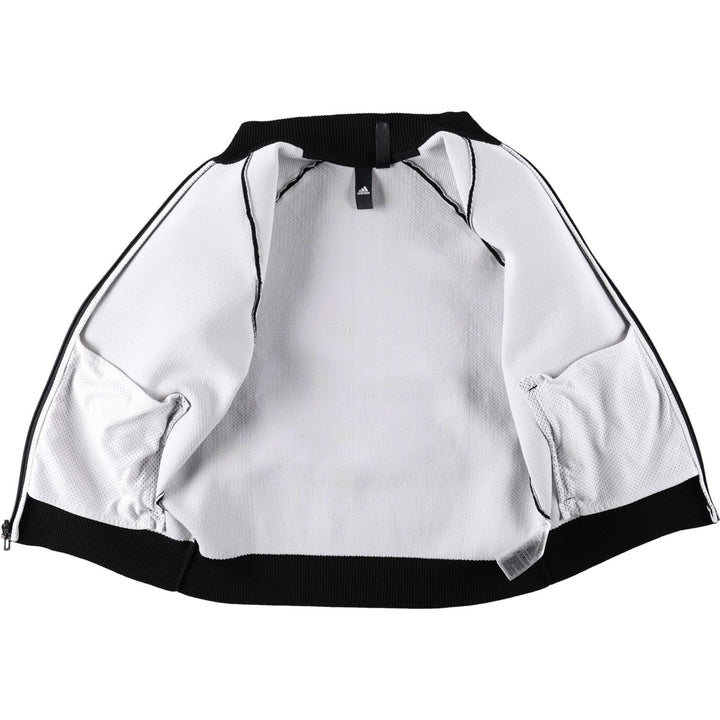 Adidas track jacket, women's size M (approx.) polyester black type Vintage Second Hand