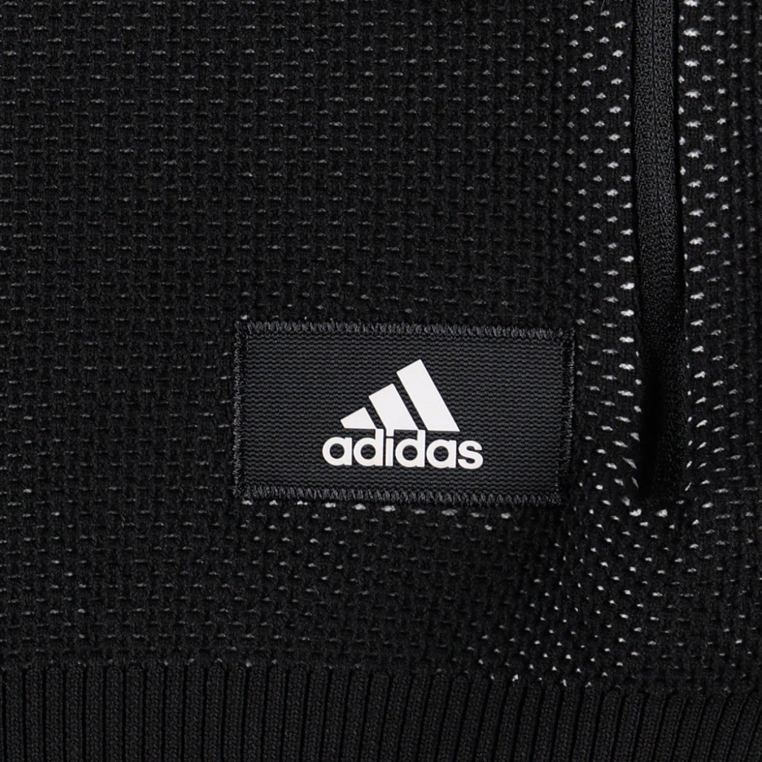 Adidas track jacket, women's size M (approx.) polyester black type Vintage Second Hand