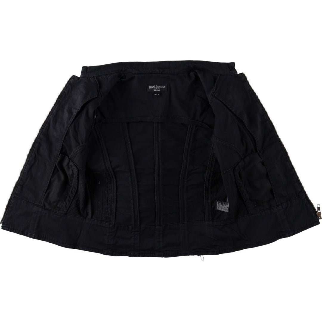 Just Jeans Cotton Jacket Napoleon Jacket Women's Size L (approx.) cotton black type Vintage Second Hand