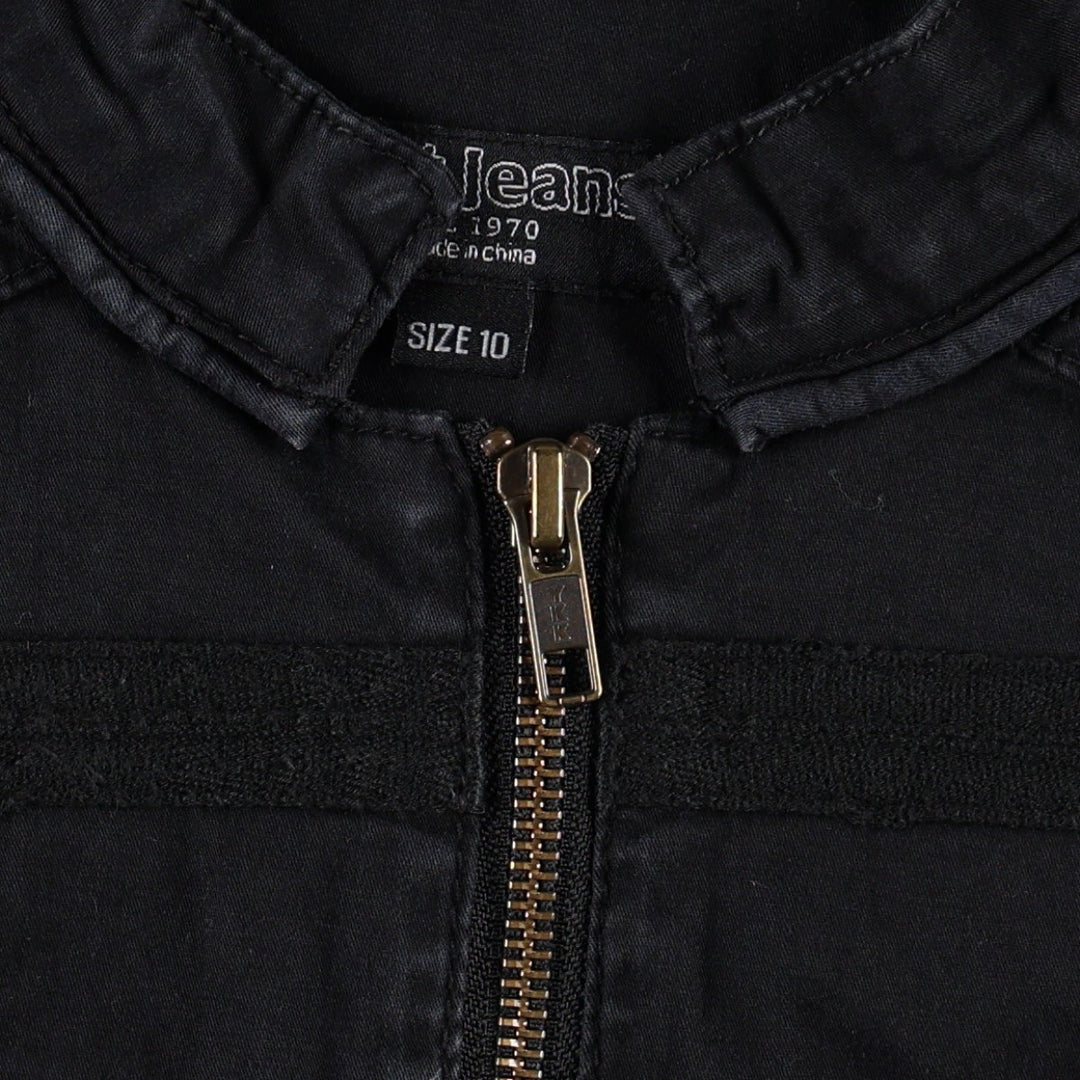 Just Jeans Cotton Jacket Napoleon Jacket Women's Size L (approx.) cotton black type Vintage Second Hand
