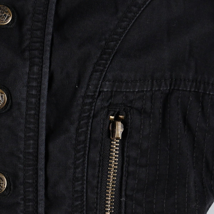 Just Jeans Cotton Jacket Napoleon Jacket Women's Size L (approx.) cotton black type Vintage Second Hand