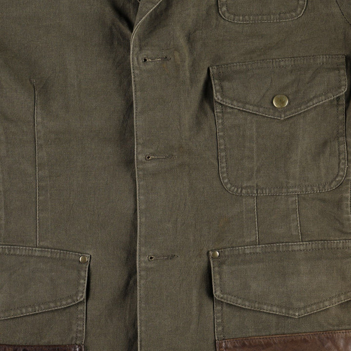 Ralph Lauren hunting jacket, women's size L (approx.) cotton Khaki type Vintage Second Hand