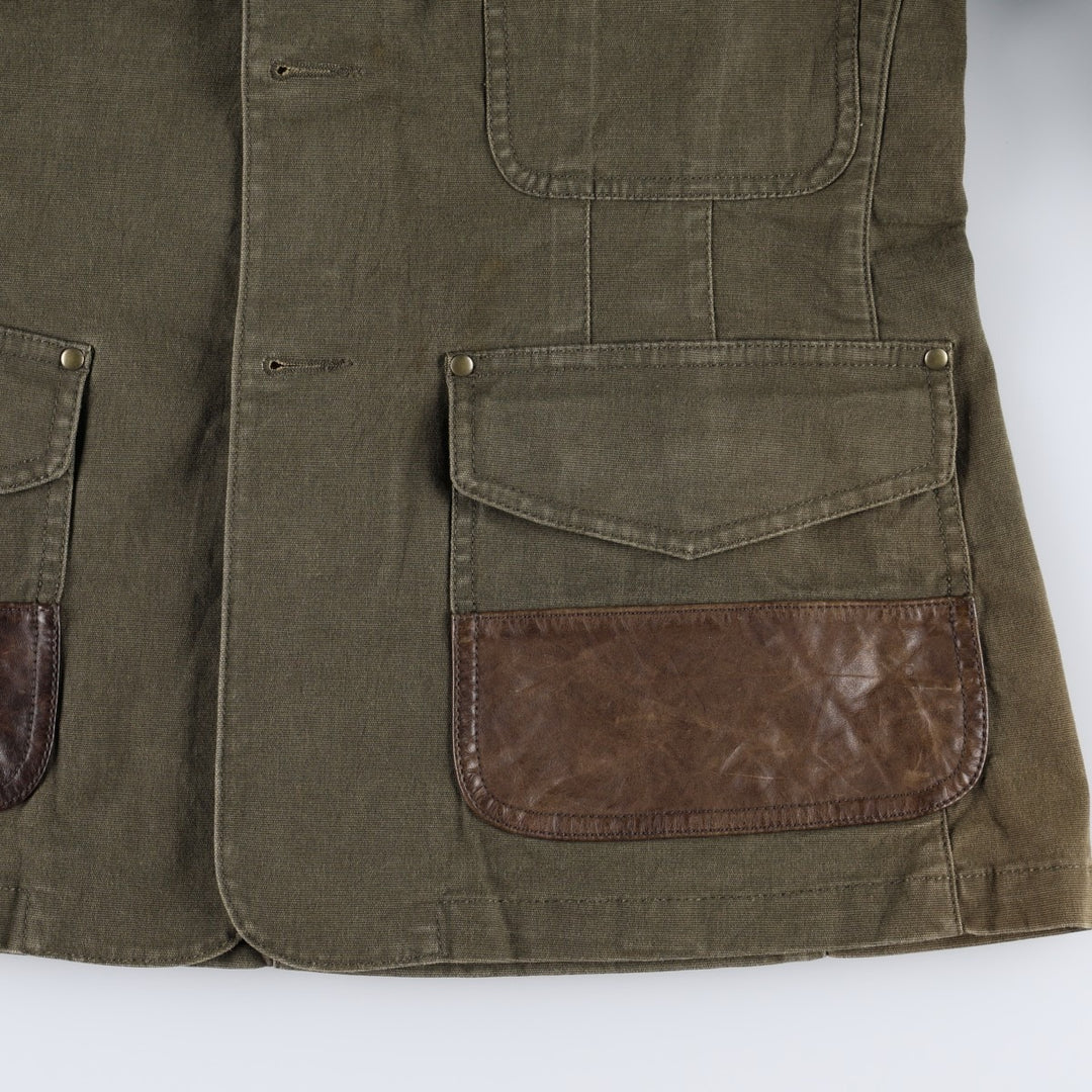 Ralph Lauren hunting jacket, women's size L (approx.) cotton Khaki type Vintage Second Hand