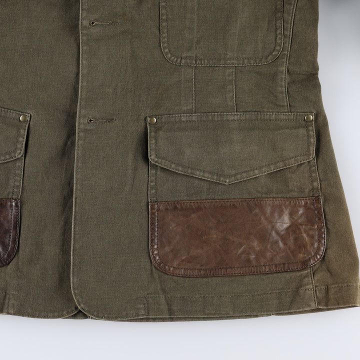 Ralph Lauren hunting jacket, women's size L (approx.) cotton Khaki type Vintage Second Hand