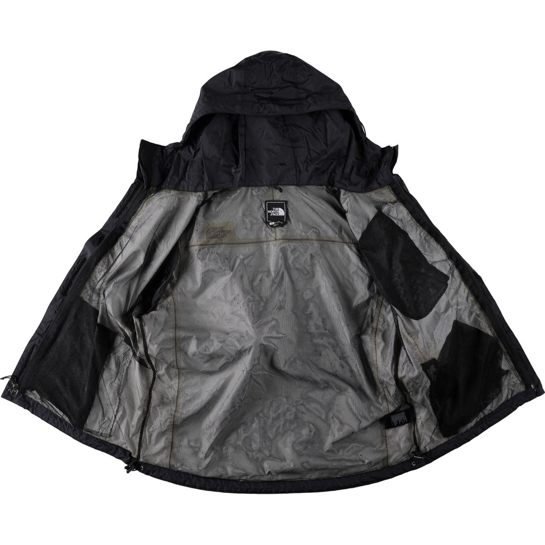 THE NORTH FACE HYVENT Mountain Parka Shell Jacket Women's L size Nylon black type Vintage Second Hand