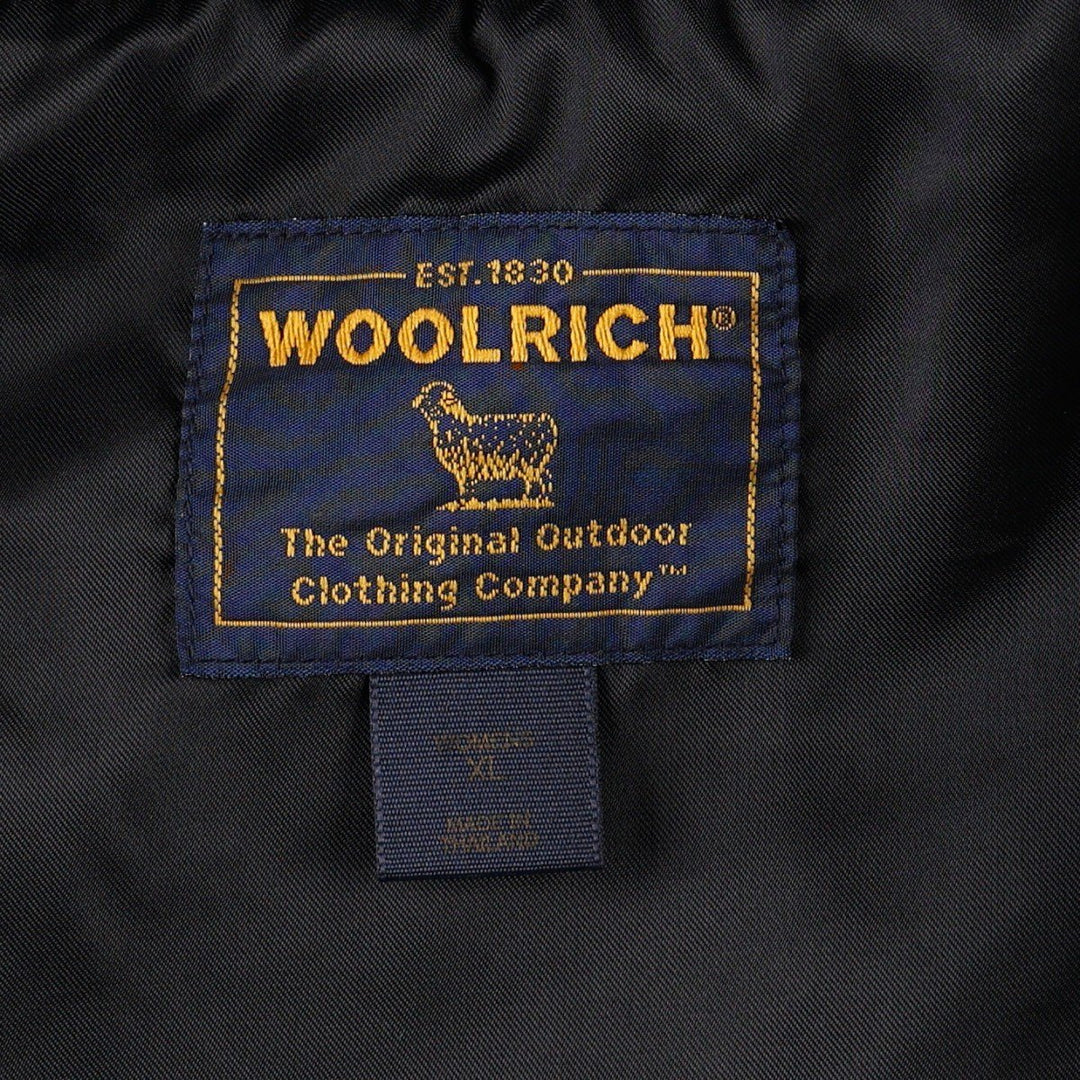 2000'S Woolrich Wool Jacket, Women's Size XL wool black type Vintage Second Hand
