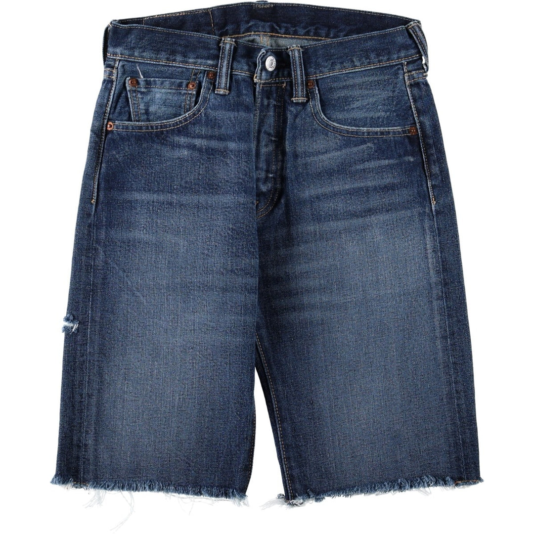 Levi's Cut-off Denim Half Pants, Women's Size M (W26 equivalent) cotton navy blue type Vintage Second Hand