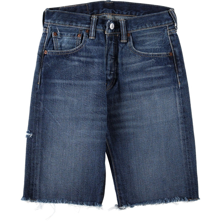 Levi's Cut-off Denim Half Pants, Women's Size M (W26 equivalent) cotton navy blue type Vintage Second Hand