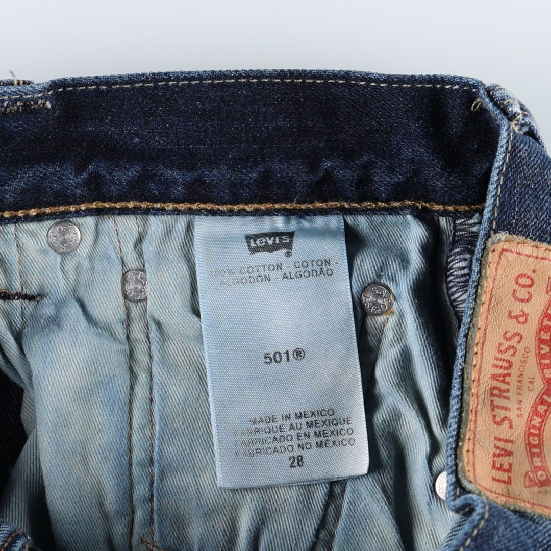 Levi's Cut-off Denim Half Pants, Women's Size M (W26 equivalent) cotton navy blue type Vintage Second Hand