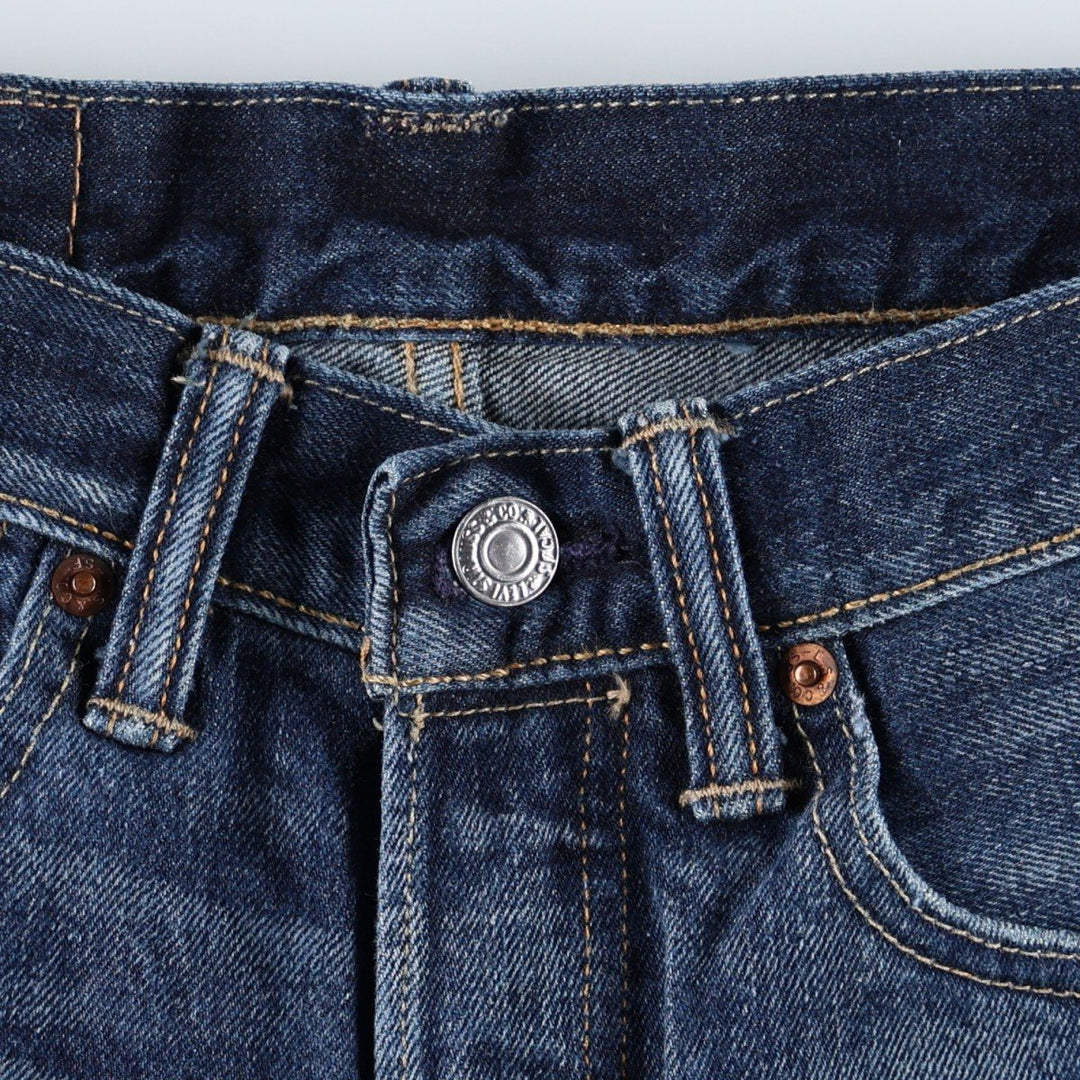 Levi's Cut-off Denim Half Pants, Women's Size M (W26 equivalent) cotton navy blue type Vintage Second Hand