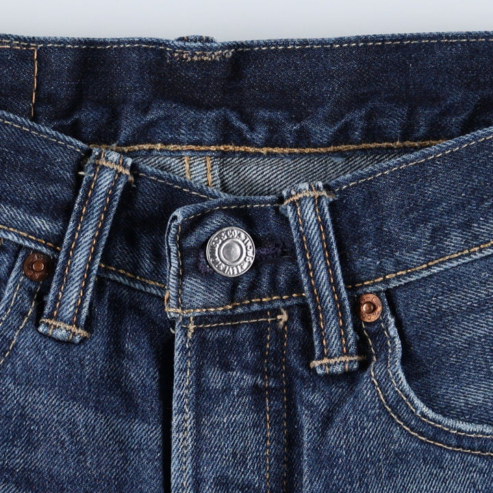 Levi's Cut-off Denim Half Pants, Women's Size M (W26 equivalent) cotton navy blue type Vintage Second Hand