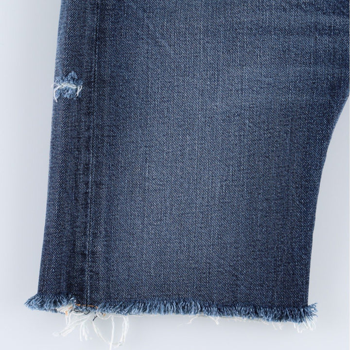 Levi's Cut-off Denim Half Pants, Women's Size M (W26 equivalent) cotton navy blue type Vintage Second Hand
