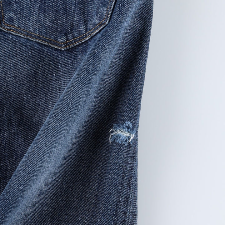 Levi's Cut-off Denim Half Pants, Women's Size M (W26 equivalent) cotton navy blue type Vintage Second Hand