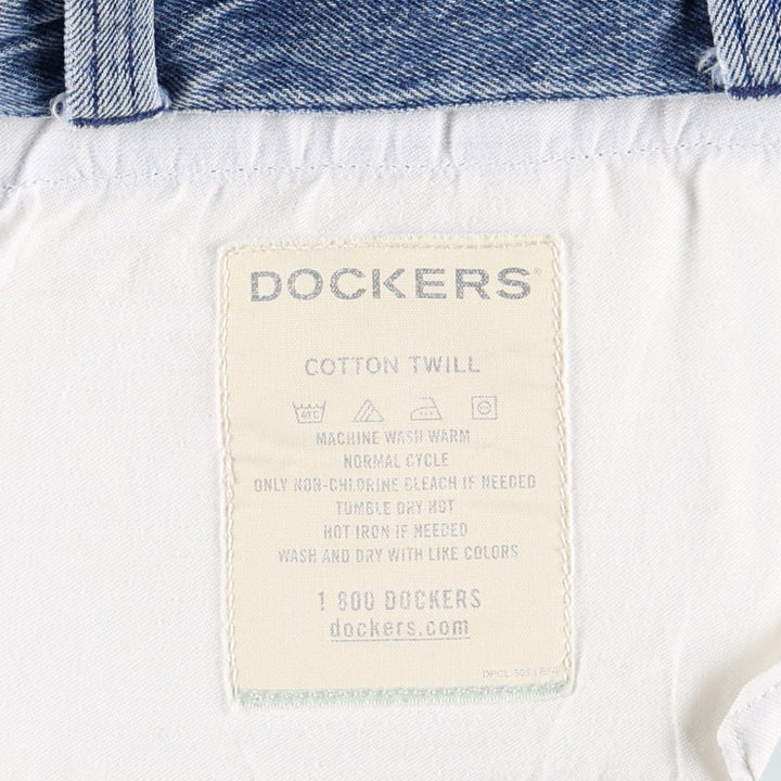 Dockers Women's XL (W31) Two-Pleat Denim Shorts unclear blue type Vintage Second Hand