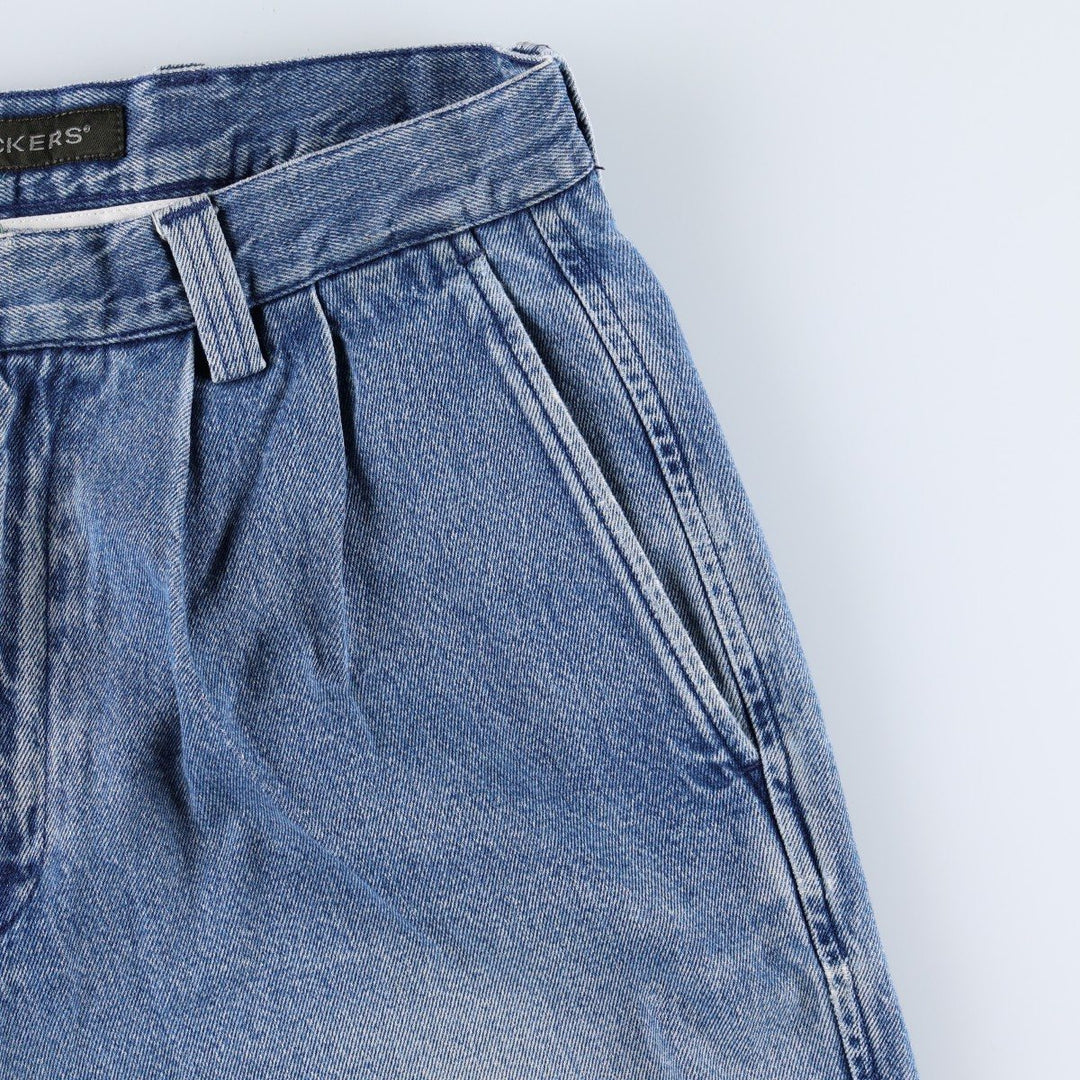 Dockers Women's XL (W31) Two-Pleat Denim Shorts unclear blue type Vintage Second Hand