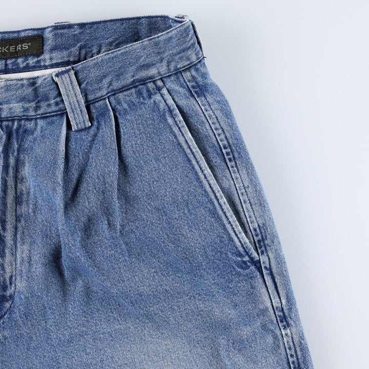 Dockers Women's XL (W31) Two-Pleat Denim Shorts unclear blue type Vintage Second Hand