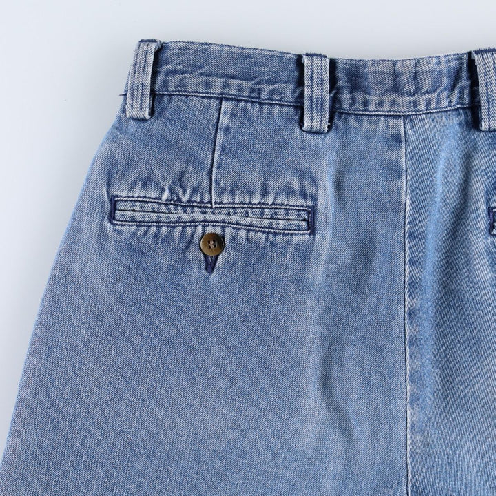 Dockers Women's XL (W31) Two-Pleat Denim Shorts unclear blue type Vintage Second Hand