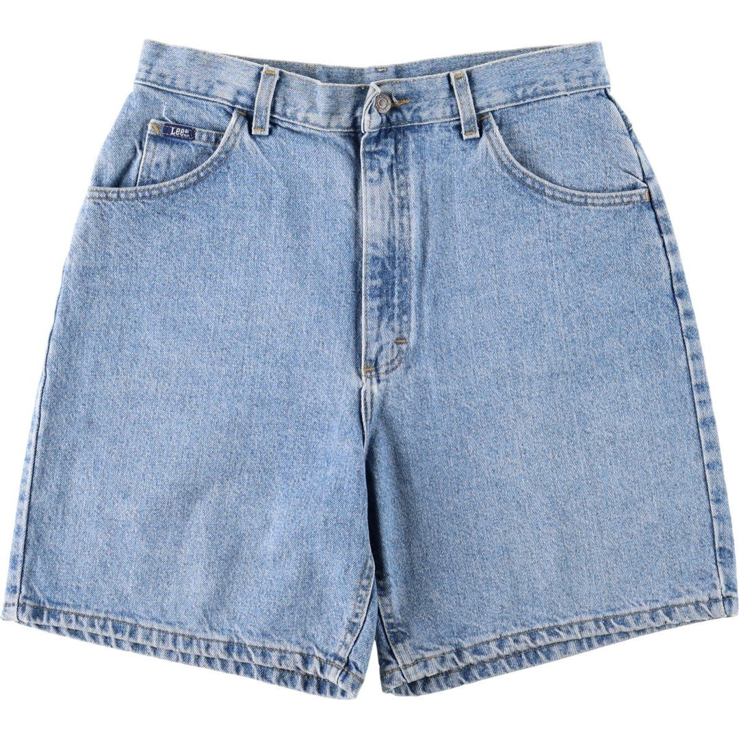 Lee denim shorts, women's size L (w30) cotton blue type Vintage Second Hand