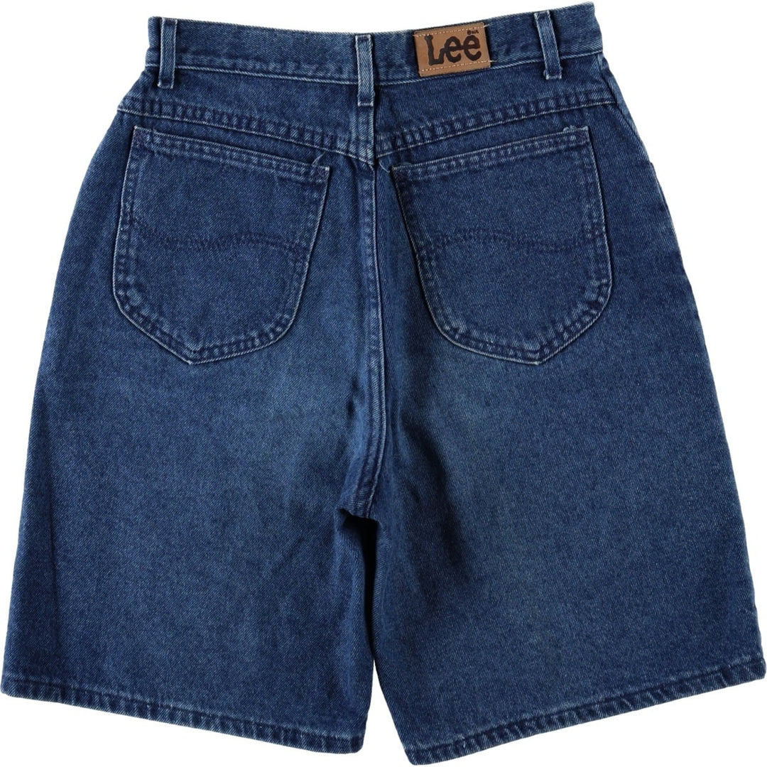 90'S Lee RIDERS denim shorts, made in USA, women's size L (equivalent to W28), vintage. cotton navy blue type Vintage Second Hand