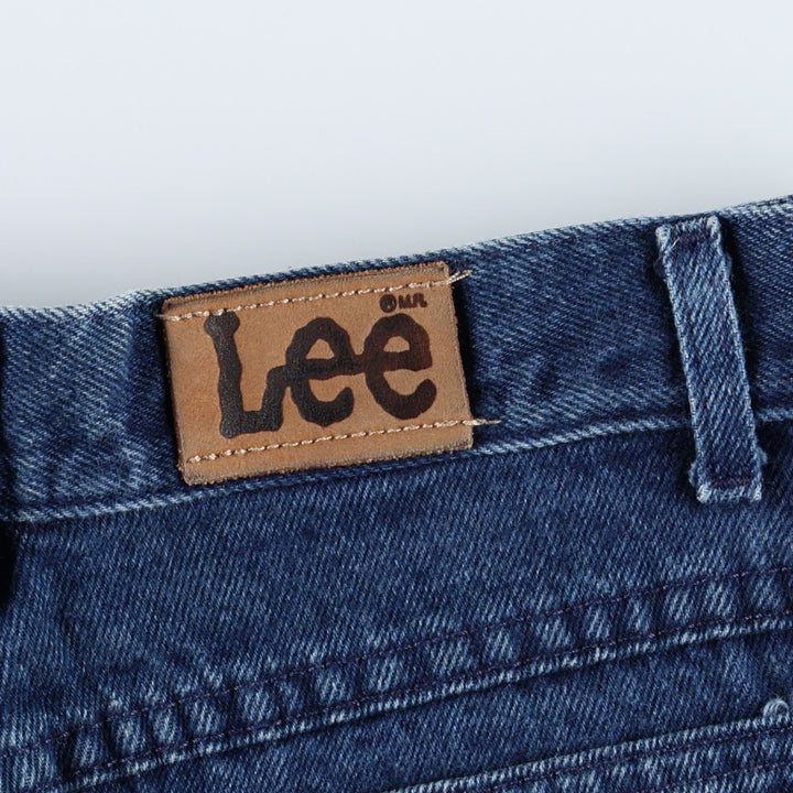 90'S Lee RIDERS denim shorts, made in USA, women's size L (equivalent to W28), vintage. cotton navy blue type Vintage Second Hand