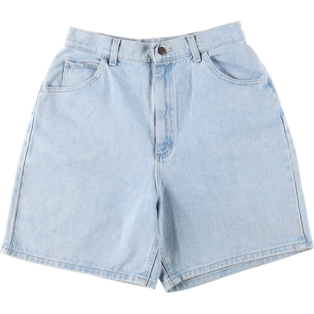 Lee denim shorts, women's size L (equivalent to W29). cotton Blue type light blue Vintage Second Hand