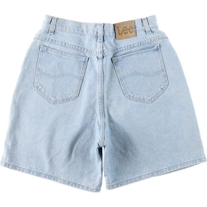 Lee denim shorts, women's size L (equivalent to W29). cotton Blue type light blue Vintage Second Hand