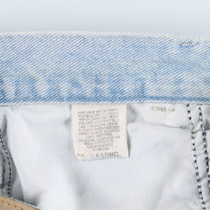 Lee denim shorts, women's size L (equivalent to W29). cotton Blue type light blue Vintage Second Hand