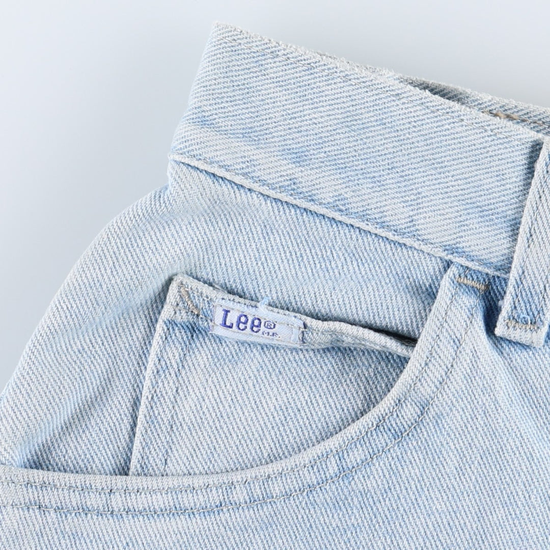 Lee denim shorts, women's size L (equivalent to W29). cotton Blue type light blue Vintage Second Hand