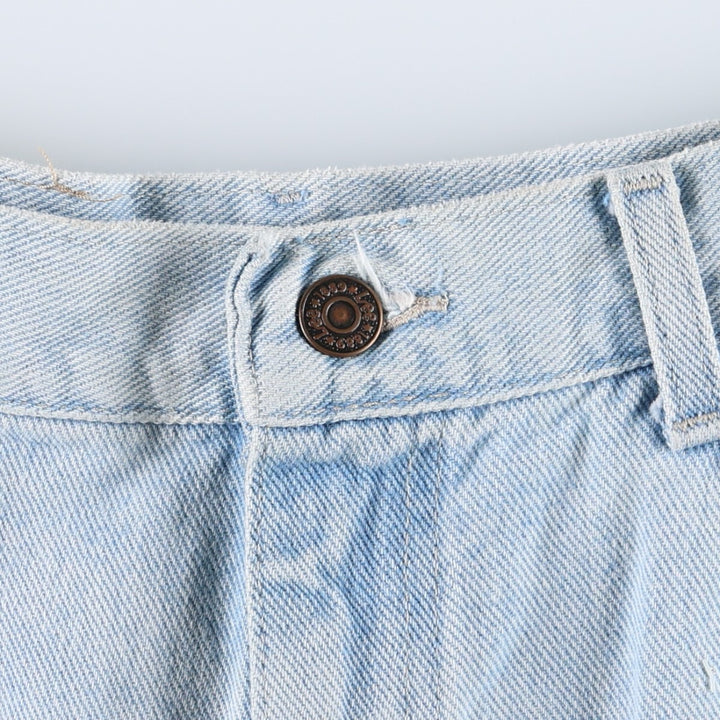 Lee denim shorts, women's size L (equivalent to W29). cotton Blue type light blue Vintage Second Hand