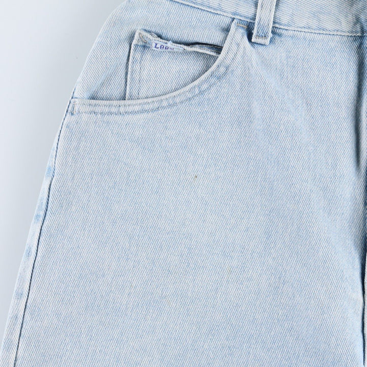 Lee denim shorts, women's size L (equivalent to W29). cotton Blue type light blue Vintage Second Hand