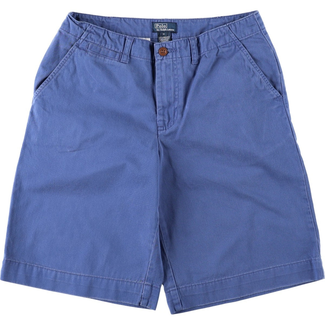 Ralph Lauren POLO by Ralph Lauren Chino Shorts, Women's Size L (equivalent to W29) cotton blue type Vintage Second Hand