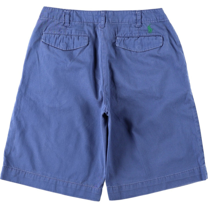 Ralph Lauren POLO by Ralph Lauren Chino Shorts, Women's Size L (equivalent to W29) cotton blue type Vintage Second Hand