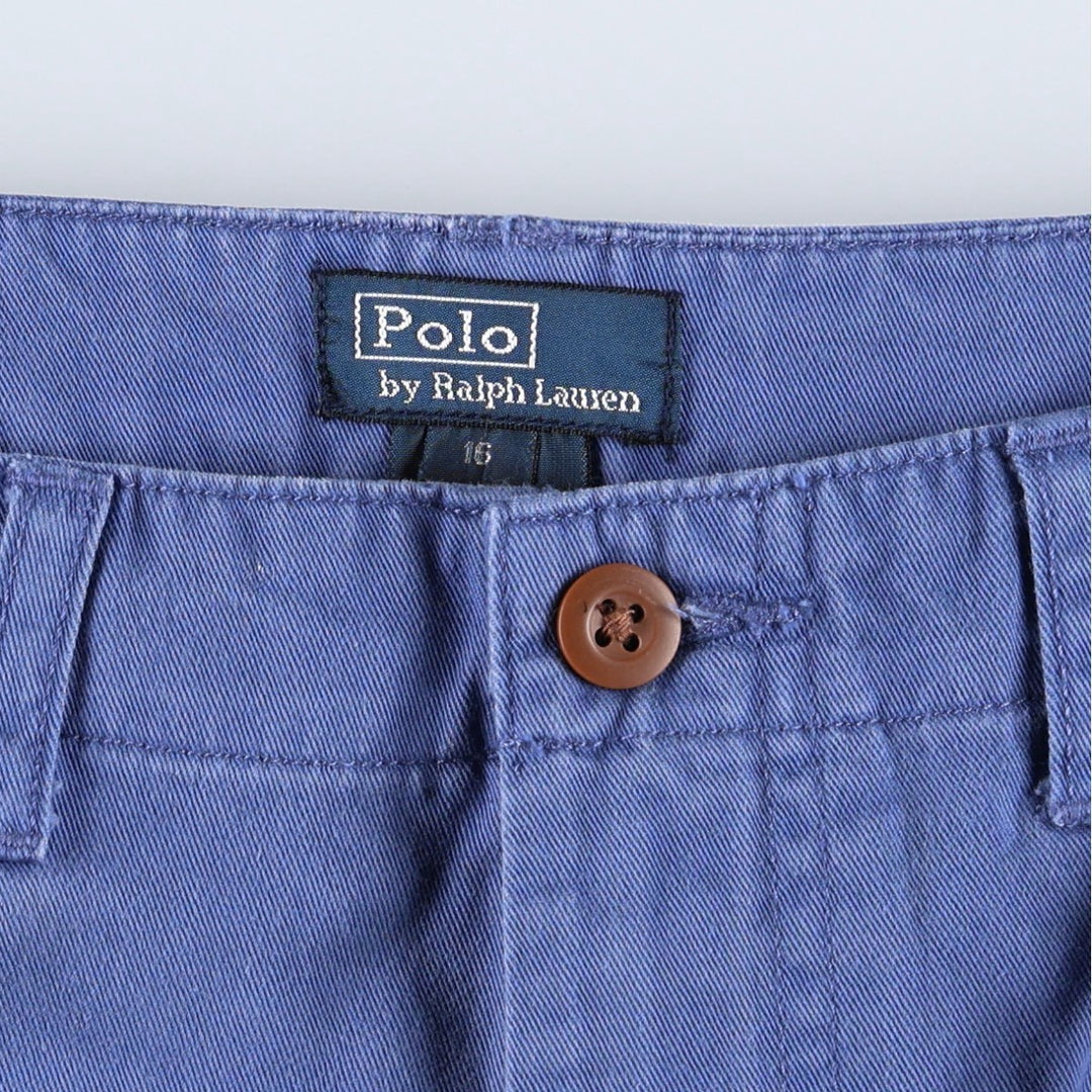 Ralph Lauren POLO by Ralph Lauren Chino Shorts, Women's Size L (equivalent to W29) cotton blue type Vintage Second Hand