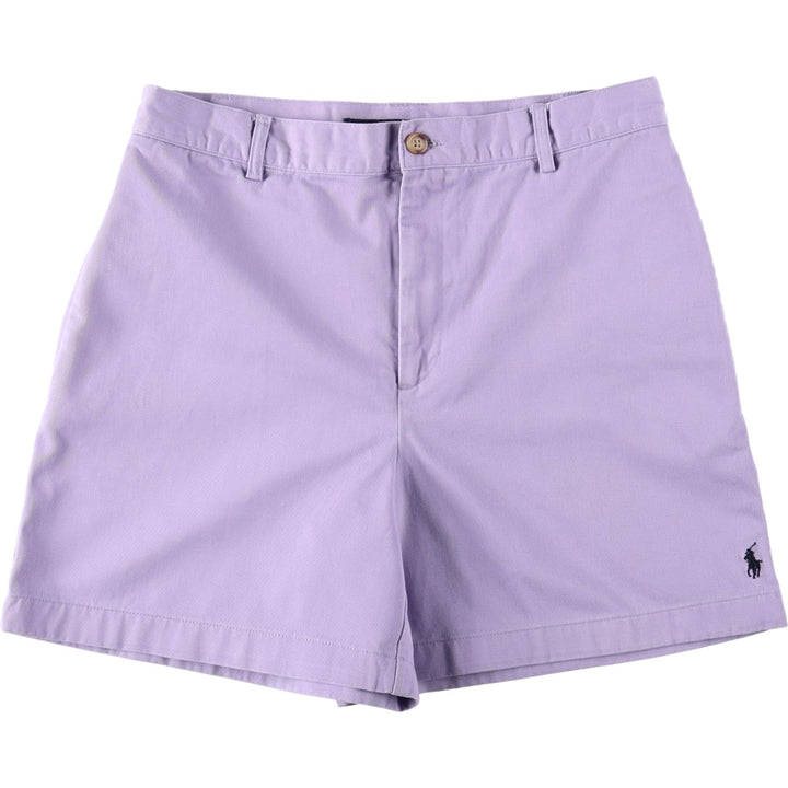 Ralph Lauren RALPH LAUREN SPORT Chino Shorts, Women's Size L (W30) cotton purple type Vintage Second Hand