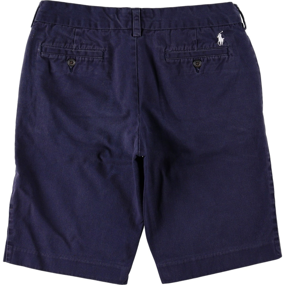 Ralph Lauren RALPH LAUREN SPORT Chino Shorts, Women's XL (W32) cotton navy blue type Vintage Second Hand