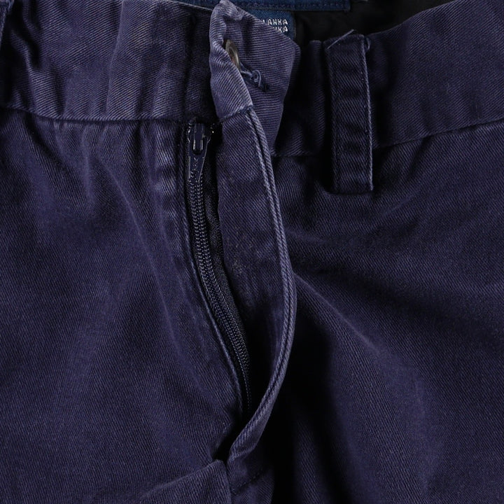 Ralph Lauren RALPH LAUREN SPORT Chino Shorts, Women's XL (W32) cotton navy blue type Vintage Second Hand